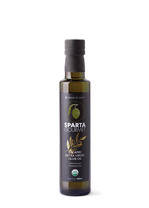 Olive oil Organic Sparta Brand Extra Virgin from Greece 250 mL